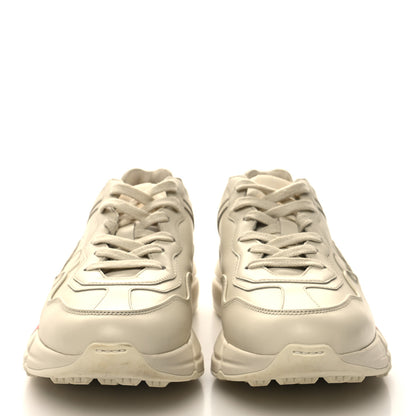 Gucci Calfskin Logo Womens Rhyton Sneakers 38 Ivory 2 of 8
