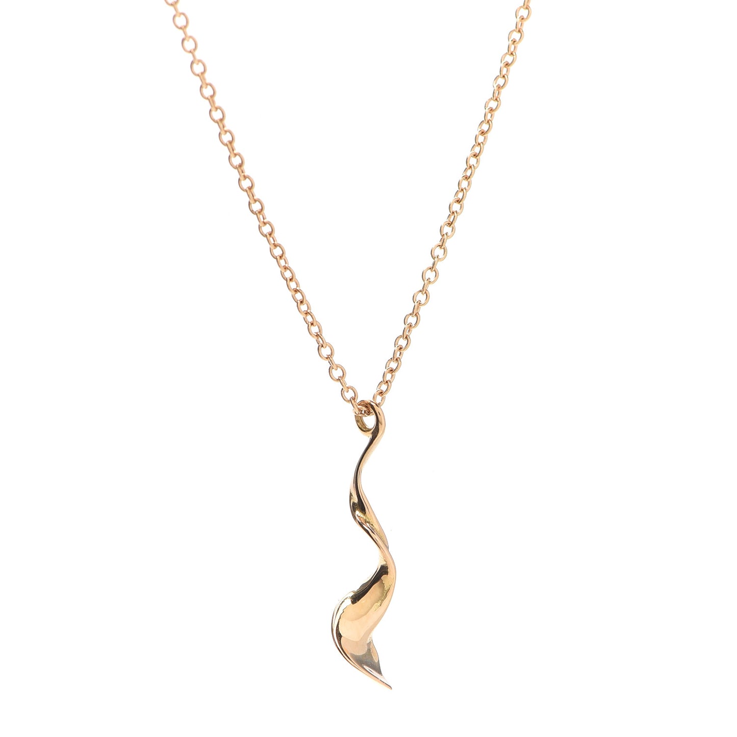 18K Rose Gold Frank Gehry Orchid Pendant Necklace