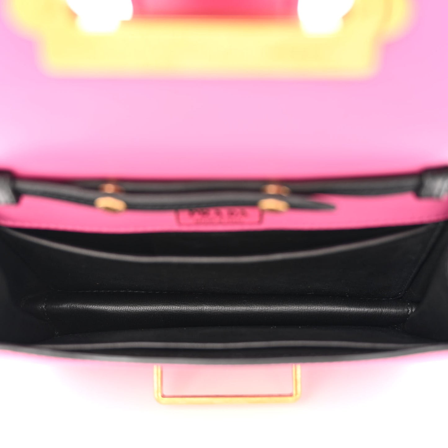 City Calf Saffiano Astrology Cahier Bag Fuxia Black