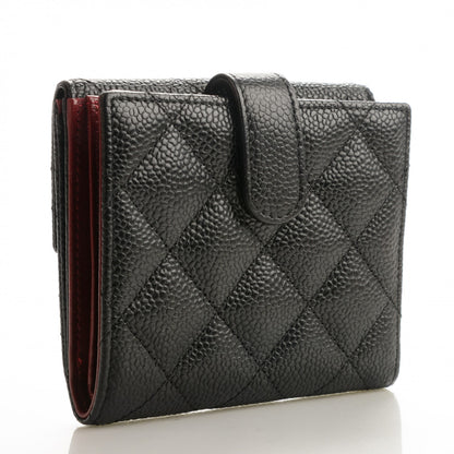 Chanel Caviar Quilted Compact French Flap Wallet 3 of 8