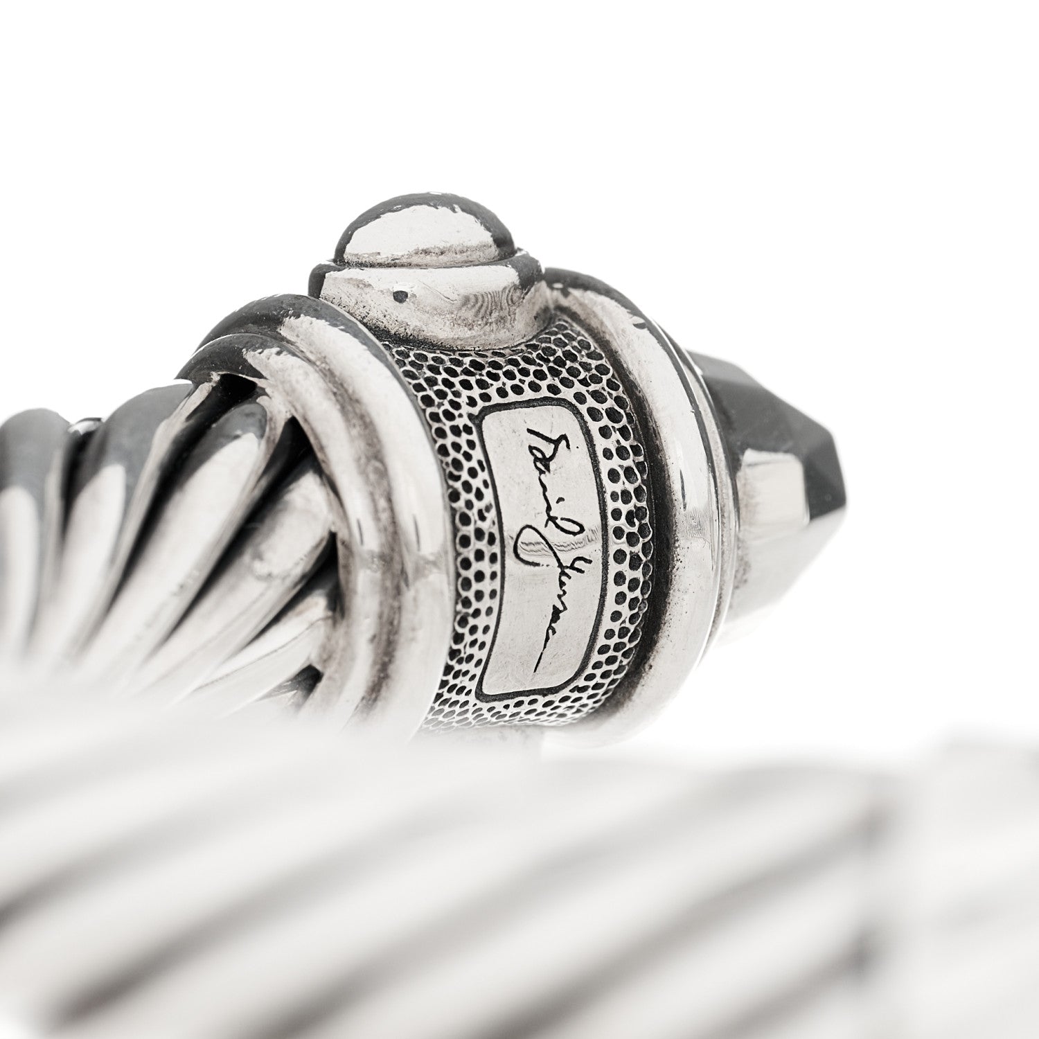 David Yurman Sterling Silver 10mm Renaissance Cable Bracelet 3 of 4