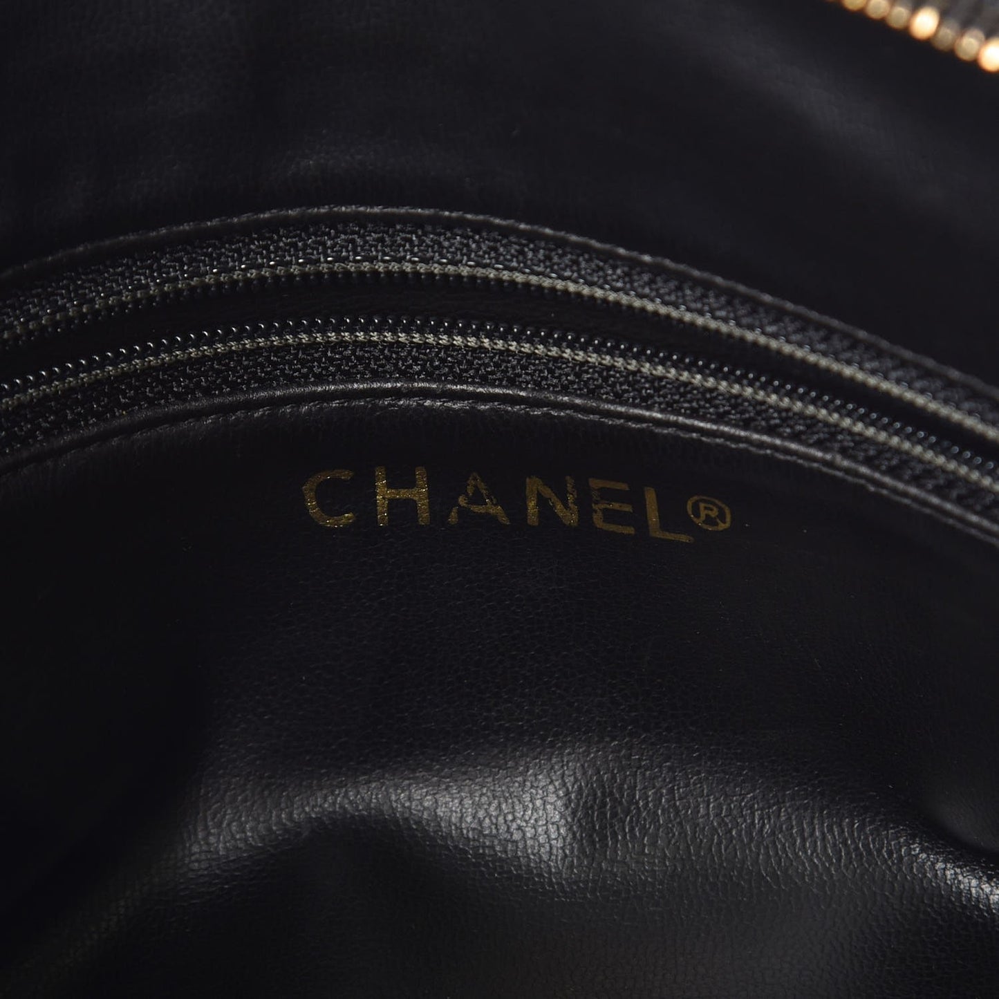 Lambskin Quilted Shopping Tote Black