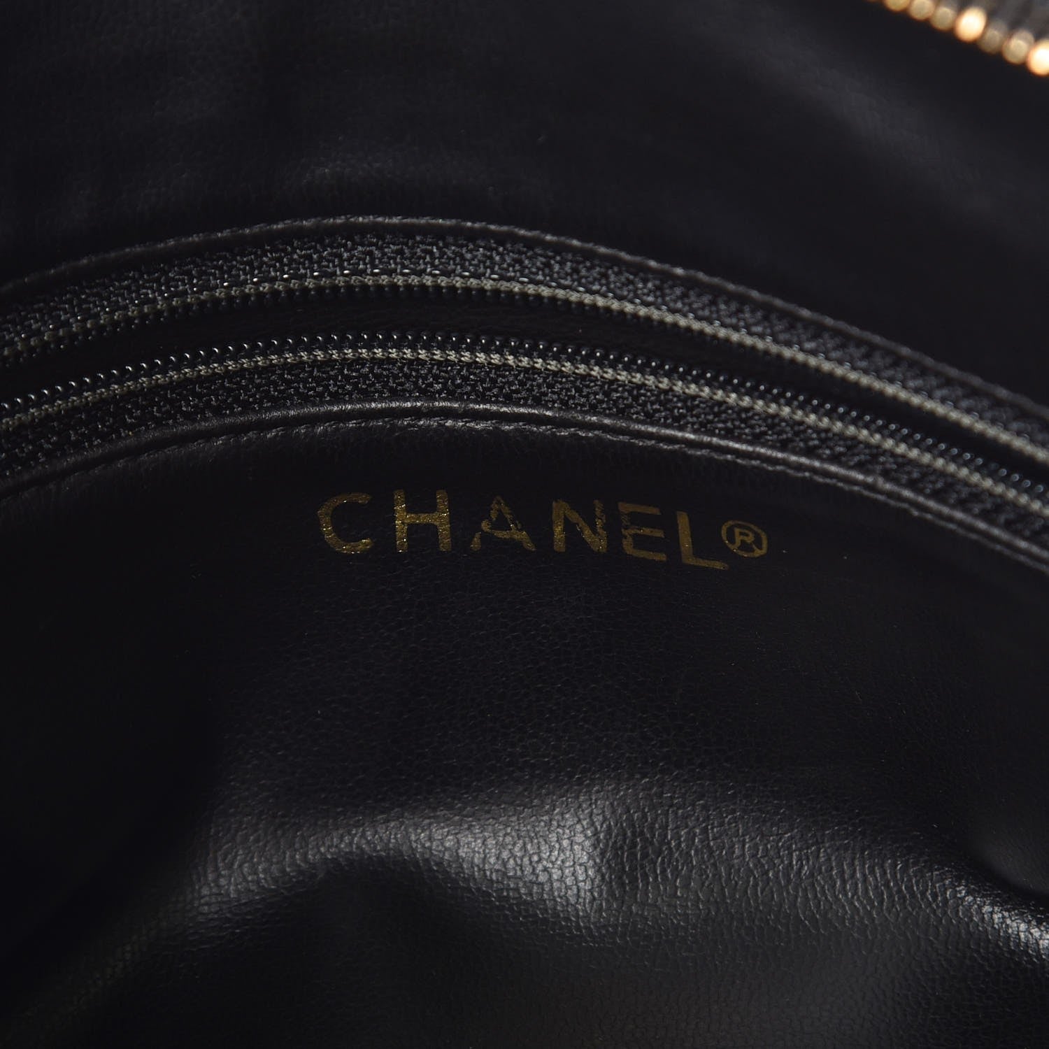 Chanel Lambskin Quilted Shopping Tote Black 6 of 7