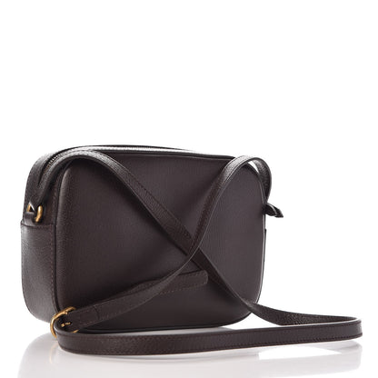 Gucci Textured Calfskin Web Small Webby Bee Shoulder Bag Brown Coffee 2 of 13