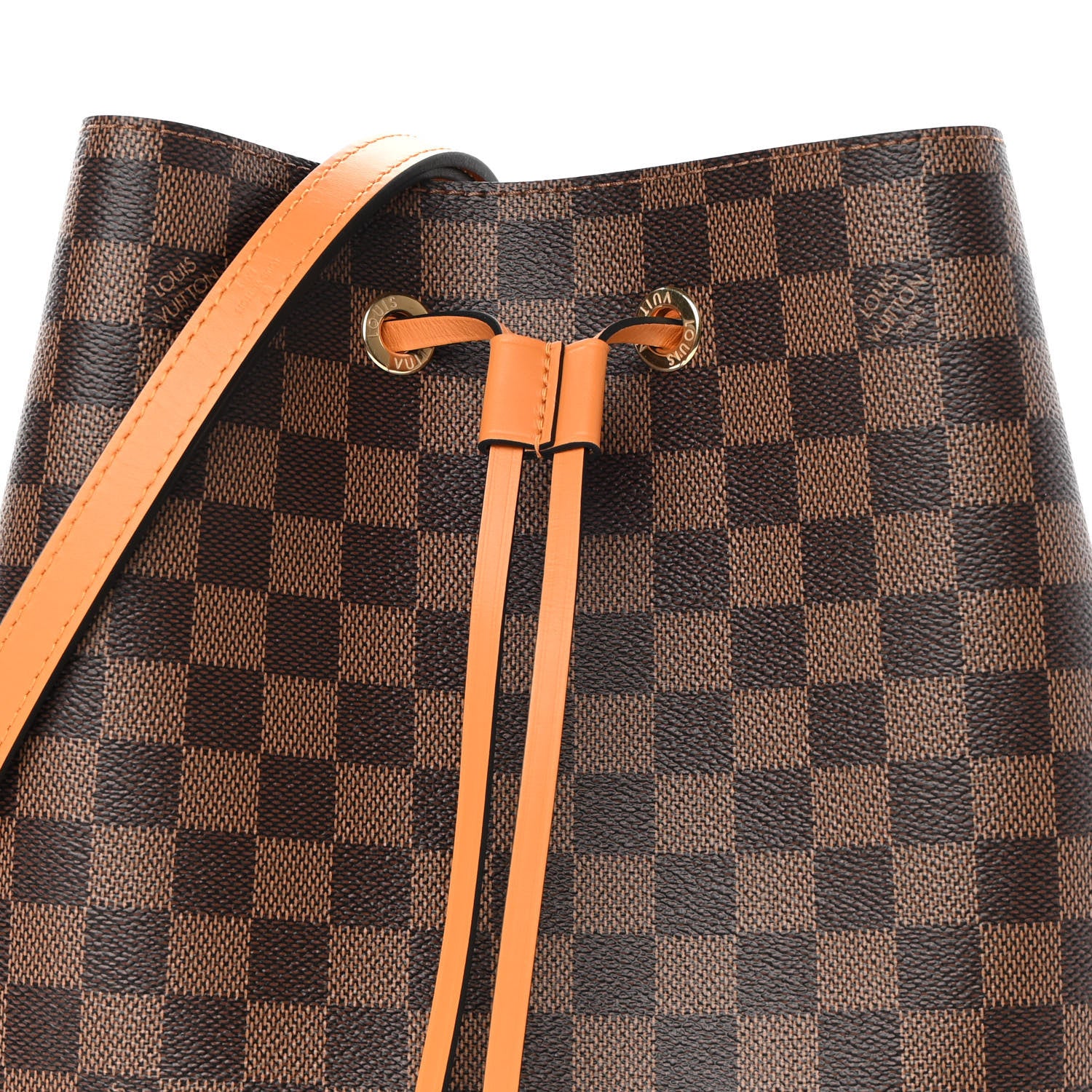 Louis Vuitton Damier Ebene Neonoe MM Safran 8 of 10