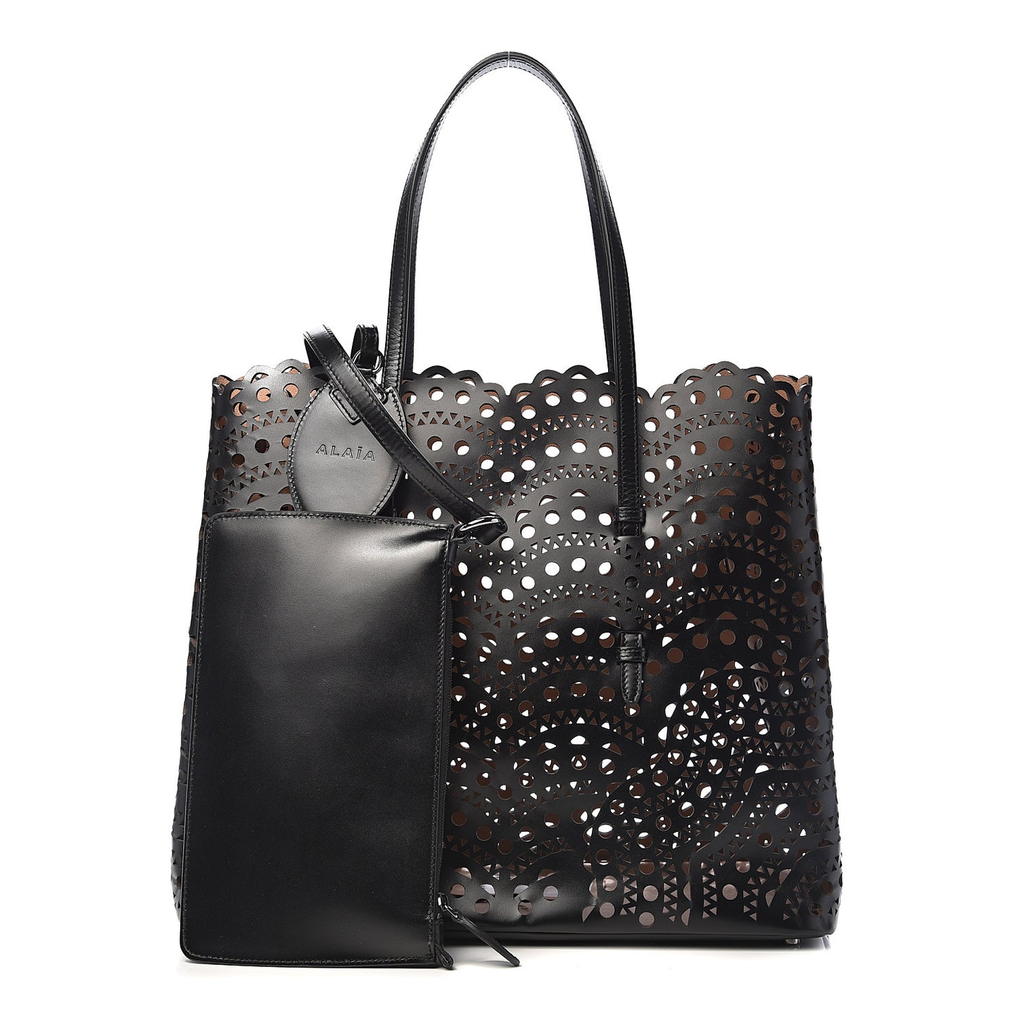 Lux Calfskin Vienne Wave 32 Bag Black