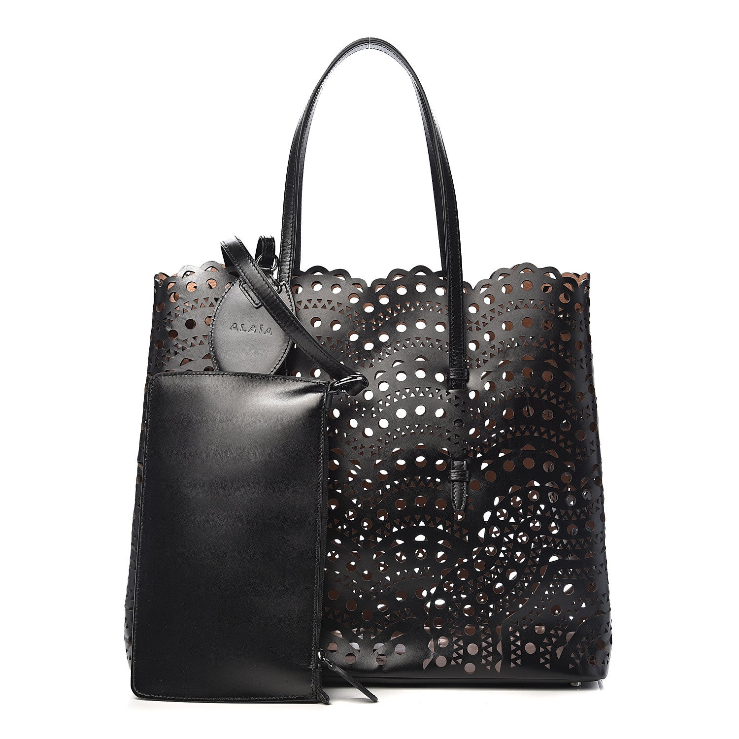 Alaia Lux Calfskin Vienne Wave 32 Bag Black 1 of 13