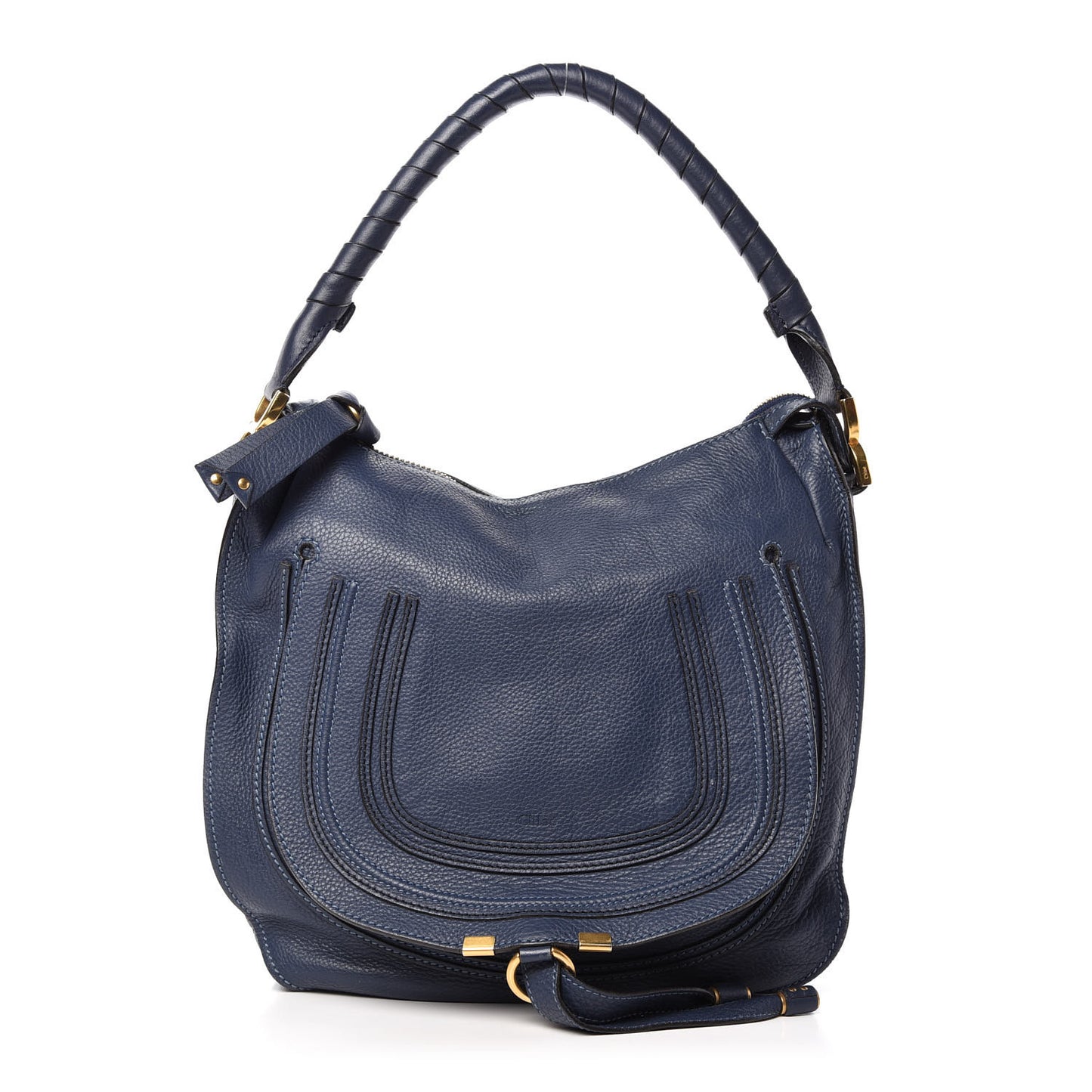 Calfskin Medium Marcie Hobo Scuba Blue