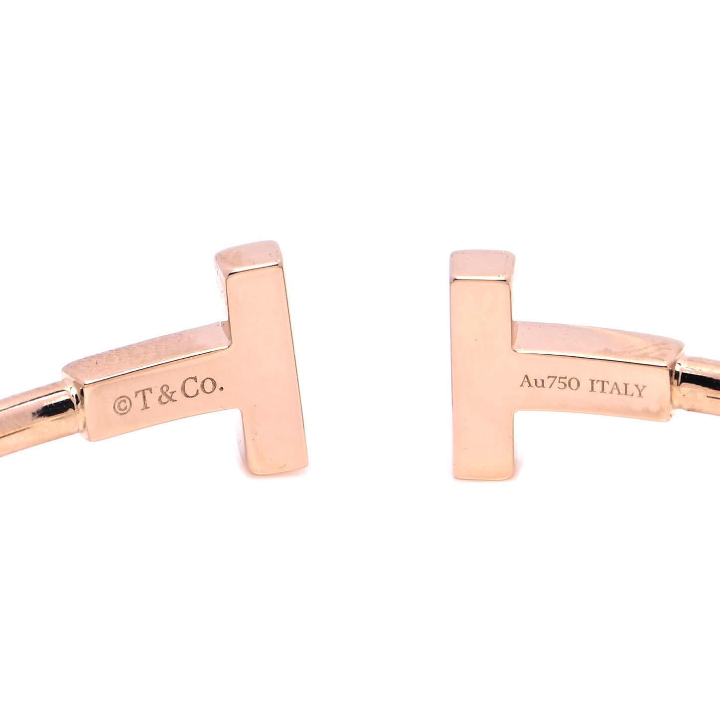 18K Rose Gold Mother of Pearl T Wire Bracelet