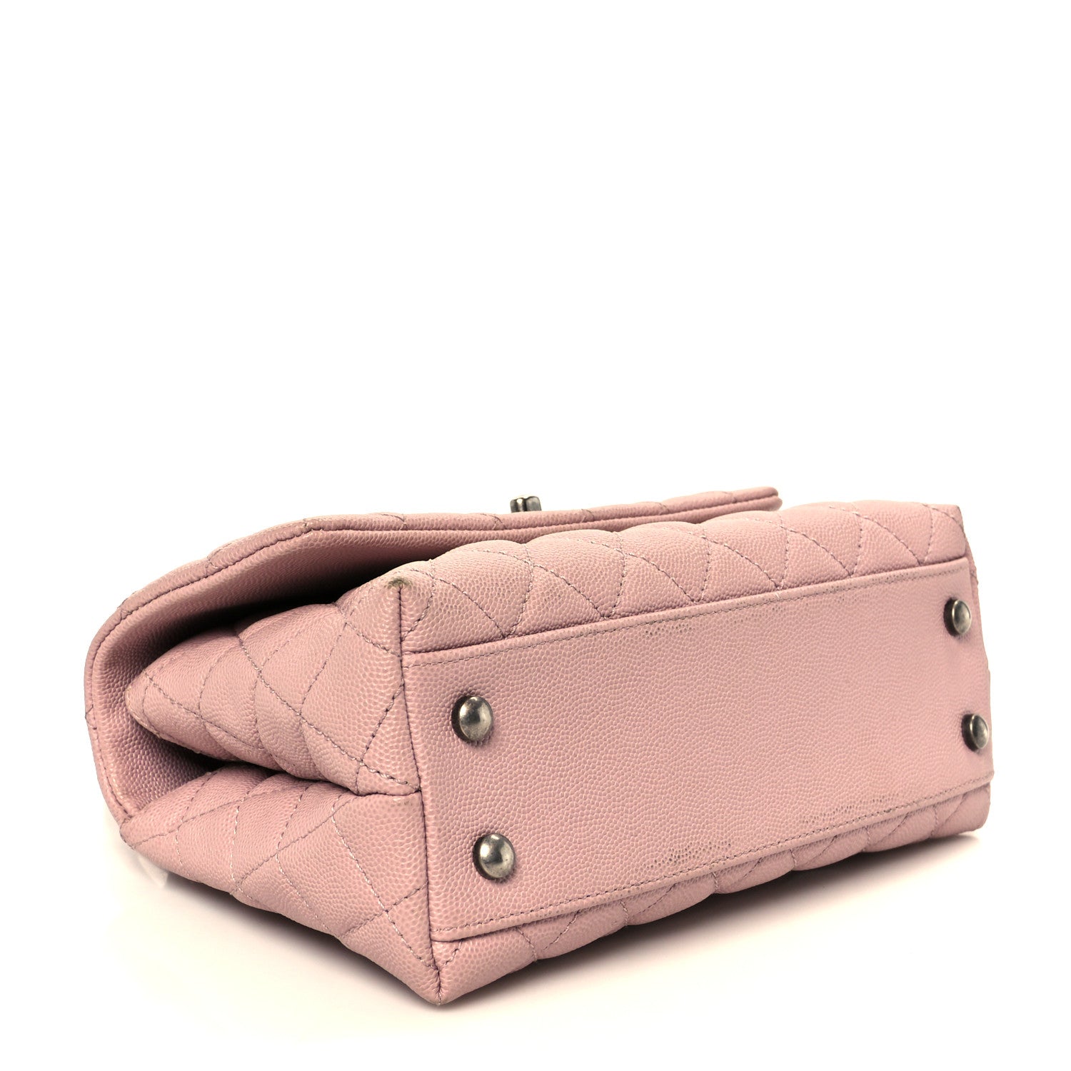 Chanel Caviar Quilted Mini Coco Handle Flap Light Pink 4 of 12