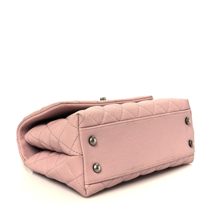 Chanel Caviar Quilted Mini Coco Handle Flap Light Pink 4 of 12