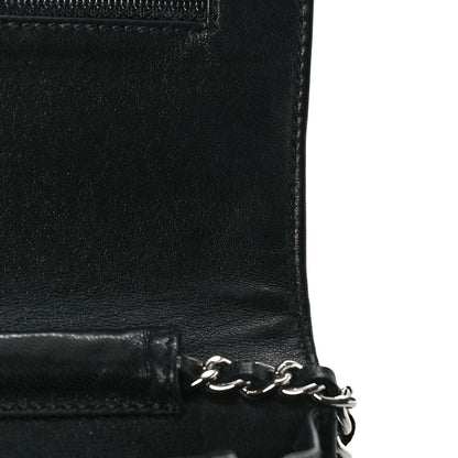 Chanel Denim Coco Wallet On Chain WOC Black 9 of 11