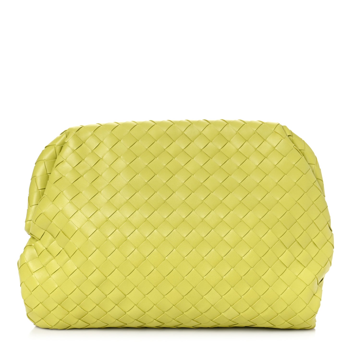 Nappa Intrecciato BV Clasp Document Case Kiwi