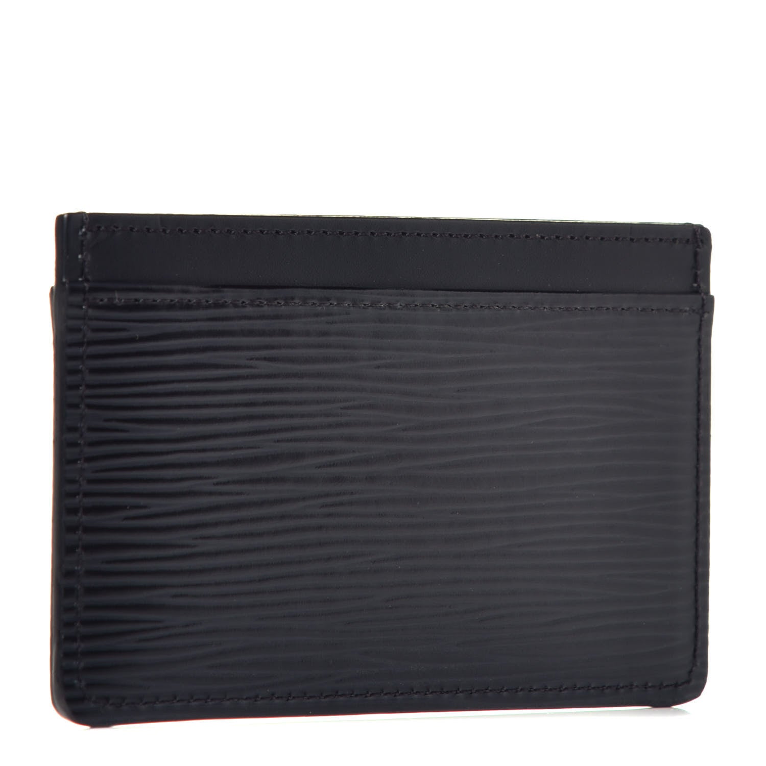 Louis Vuitton Epi Card Holder Black 3 of 7