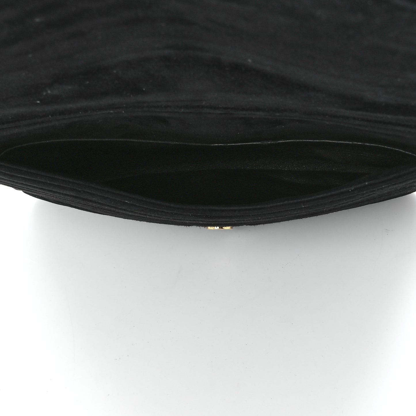 Suede Matelasse Chevron Monogram Medium Sulpice Black
