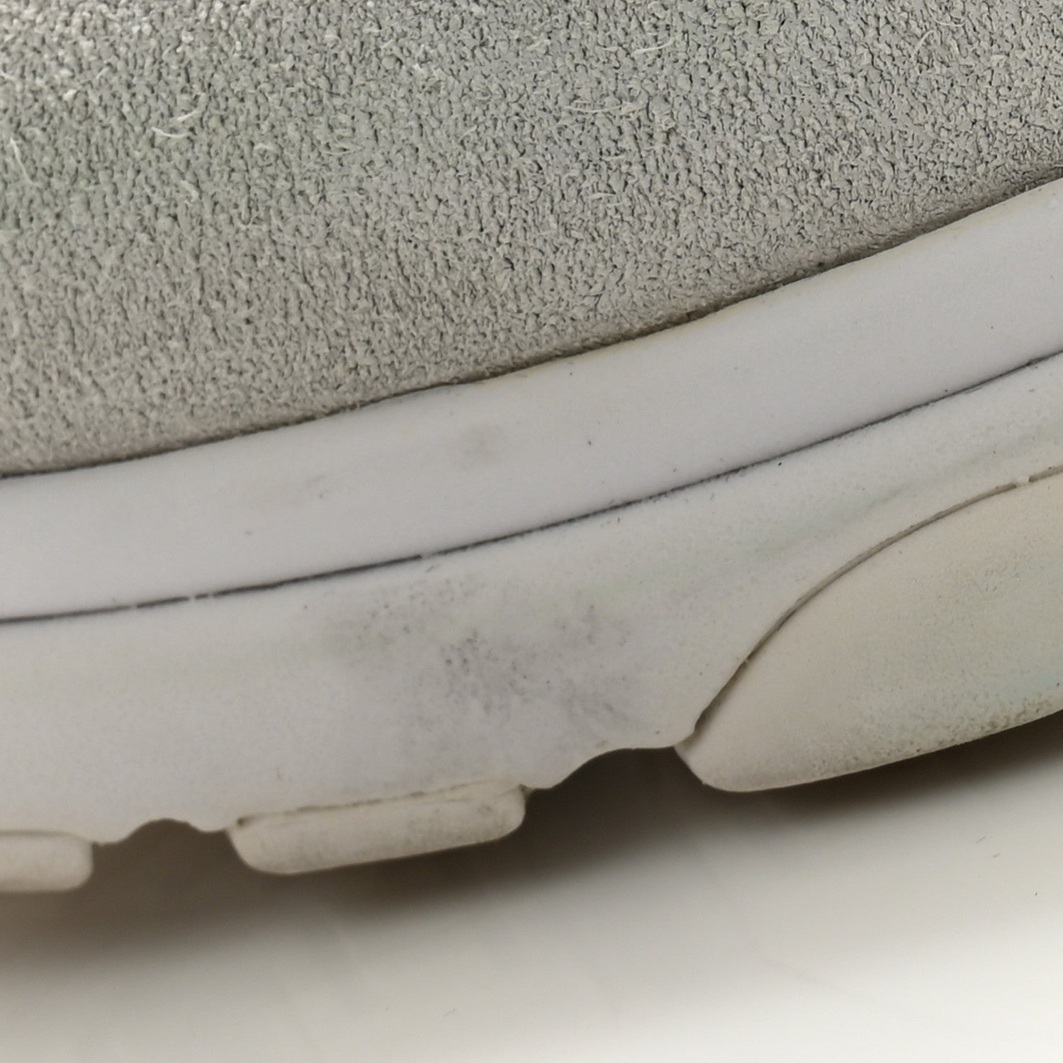 Chanel Suede Calfskin Lambskin High Top CC Sneakers 36.5 White Blue 9 of 11