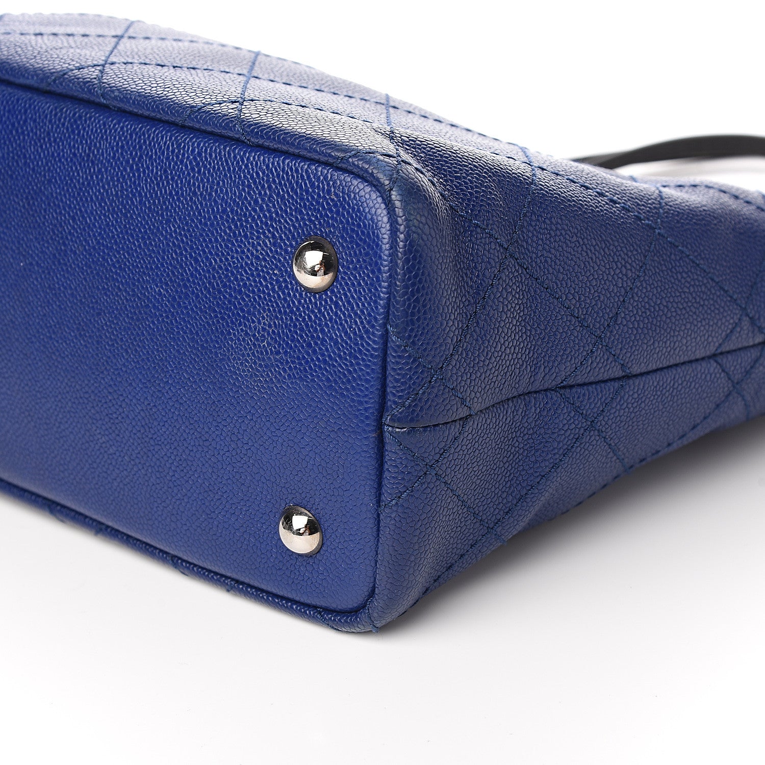 Chanel Grained Calfskin Shopping Fever Tote Blue 10 of 12