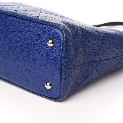 Chanel Grained Calfskin Shopping Fever Tote Blue 10 of 12