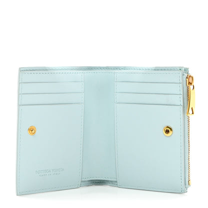 Bottega Veneta Nappa Intrecciato Bifold Zip Wallet Teal Washed 5 of 7