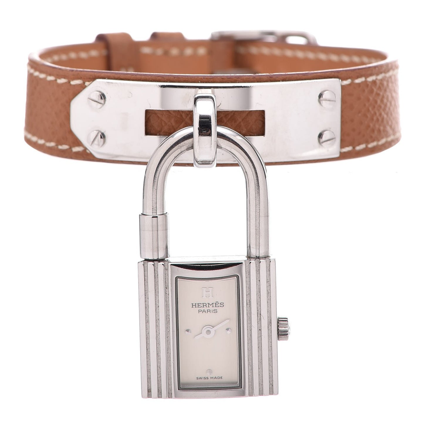 Stainless Steel Courchevel 20mm Kelly Cadena Quartz Watch Gold