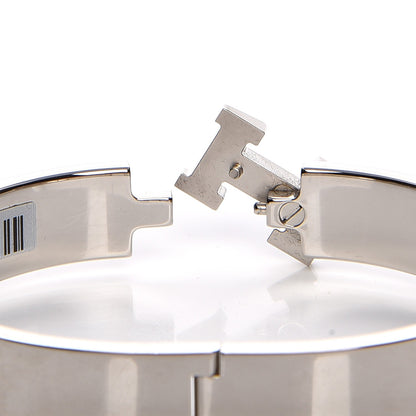 Hermes Enamel Narrow Clic Clac H Bracelet GM White 7 of 8