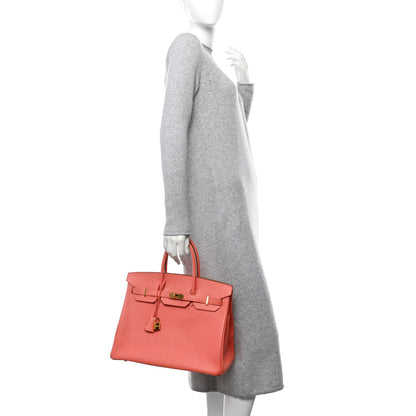 Hermes Epsom Birkin 35 Flamingo 2 of 14