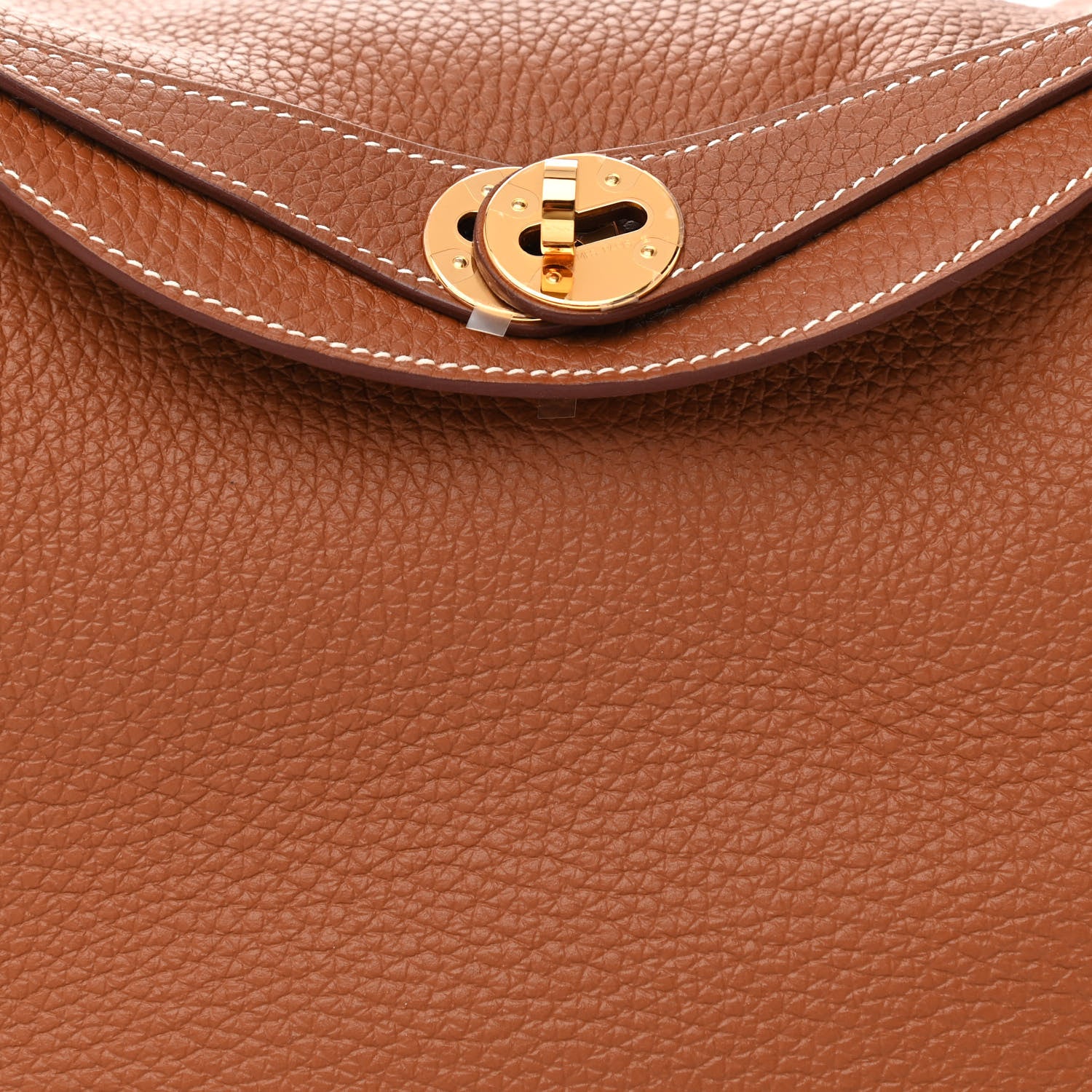 Hermes Taurillon Clemence Lindy 26 Gold 8 of 10