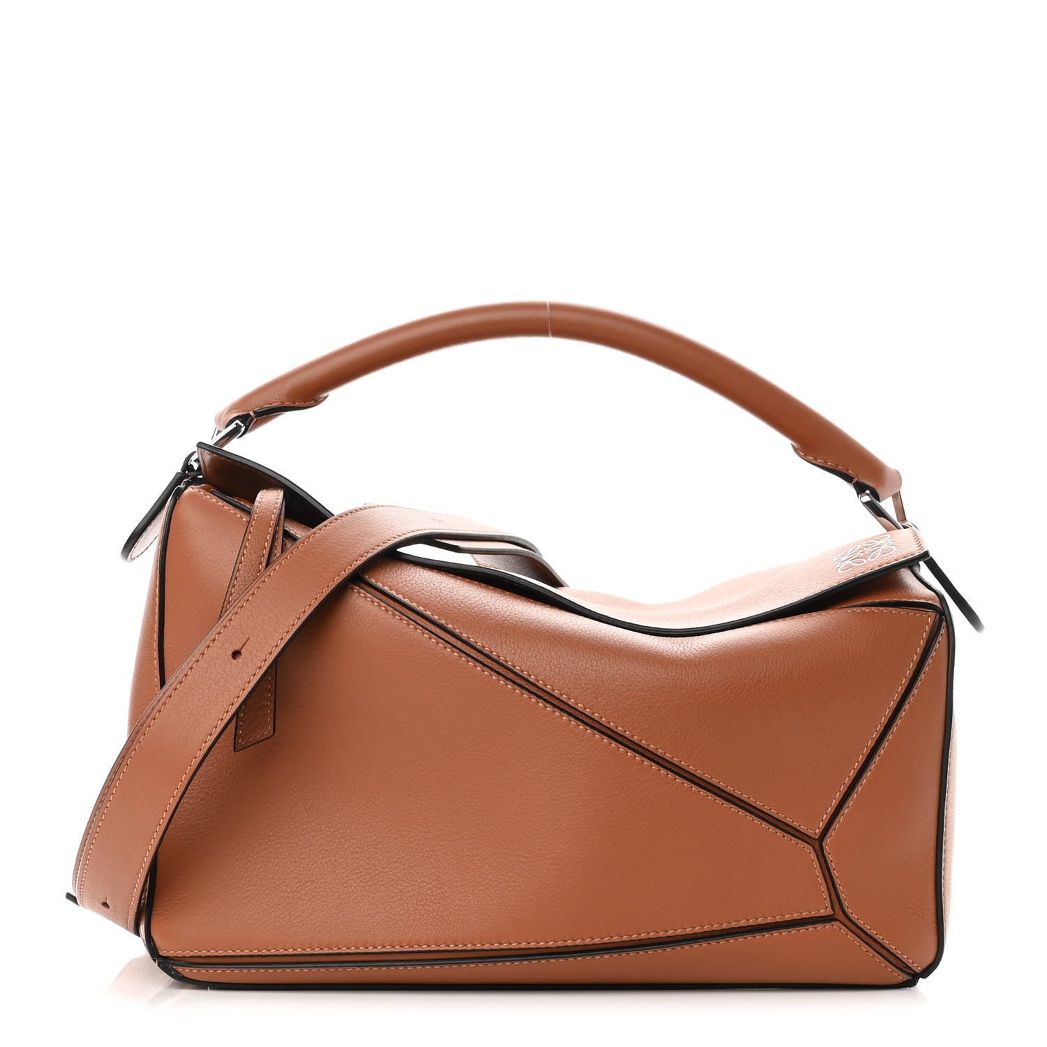 Loewe Calfskin Medium Puzzle Bag Tan 1 of 9