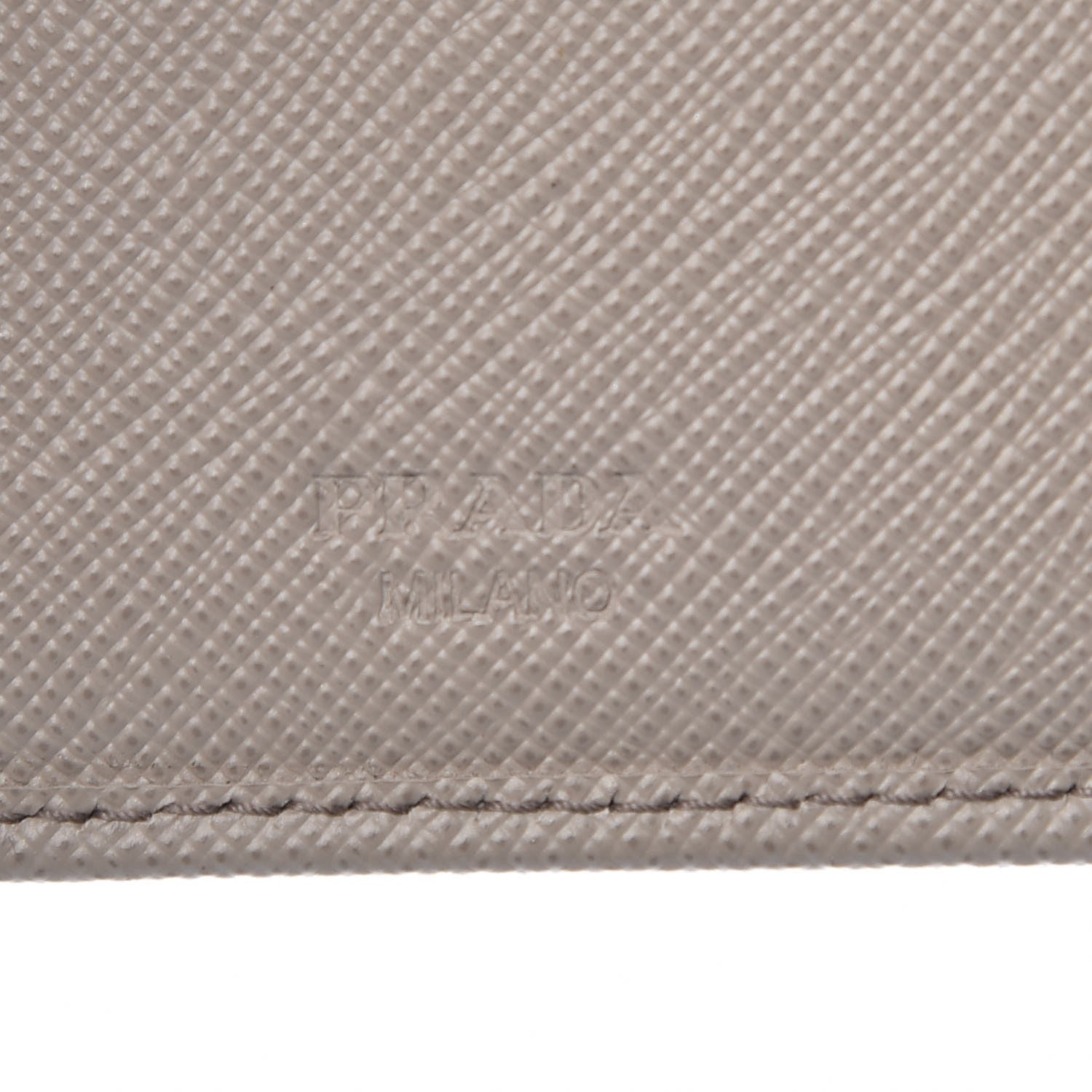 Prada Saffiano Metal Compact Wallet Argilla 6 of 14