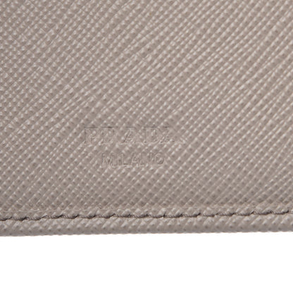 Prada Saffiano Metal Compact Wallet Argilla 6 of 14