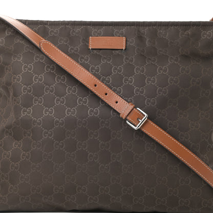 Gucci Nylon Guccissima Messenger Bag Brown 8 of 16