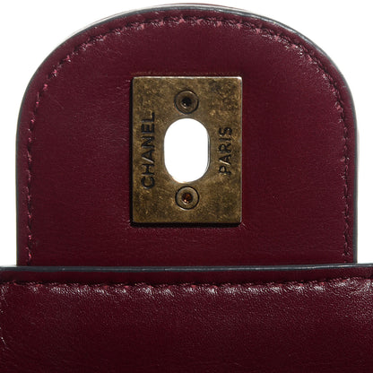 Chanel Calfskin Perfect Edge Medium Flap Burgundy 8 of 9