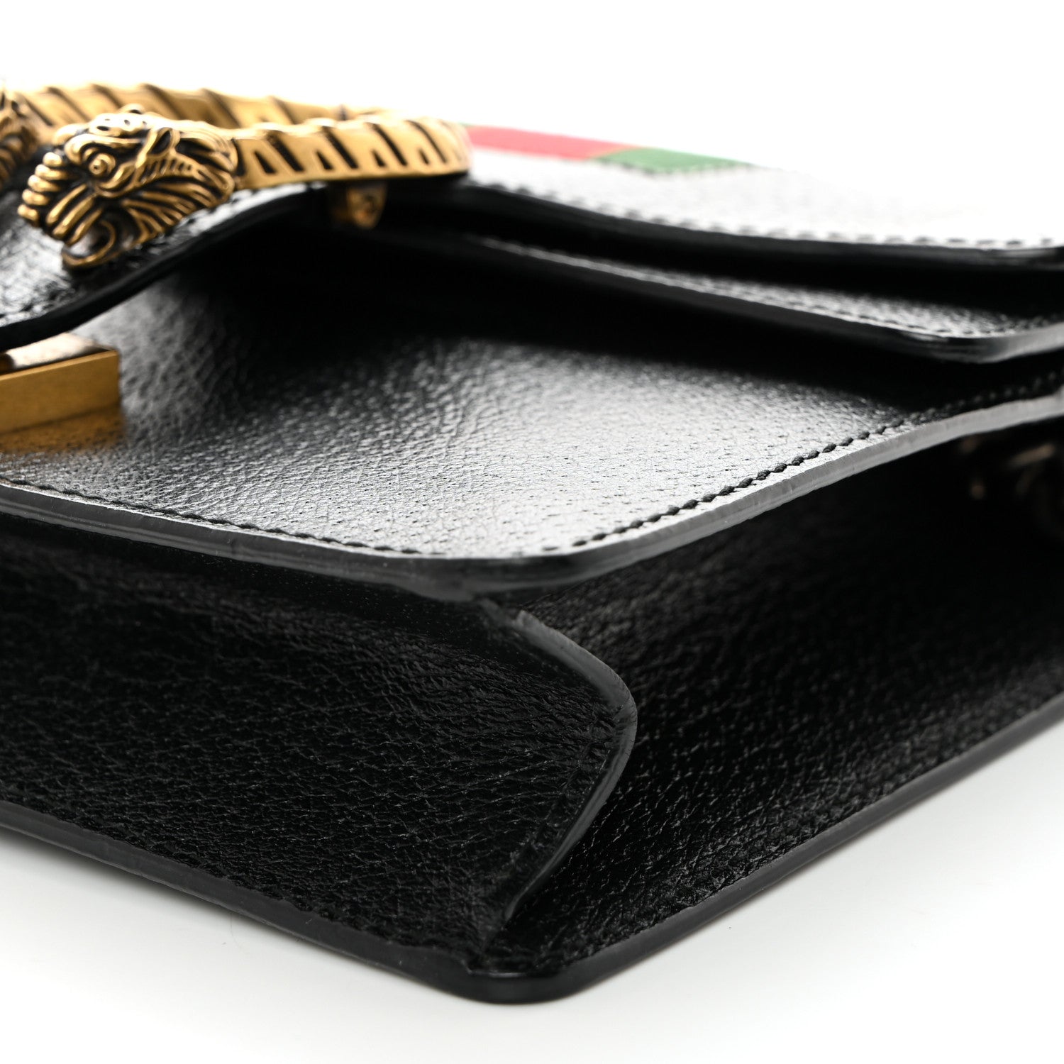 Gucci Calfskin Web Mini Dionysus Shoulder Bag Black 11 of 11