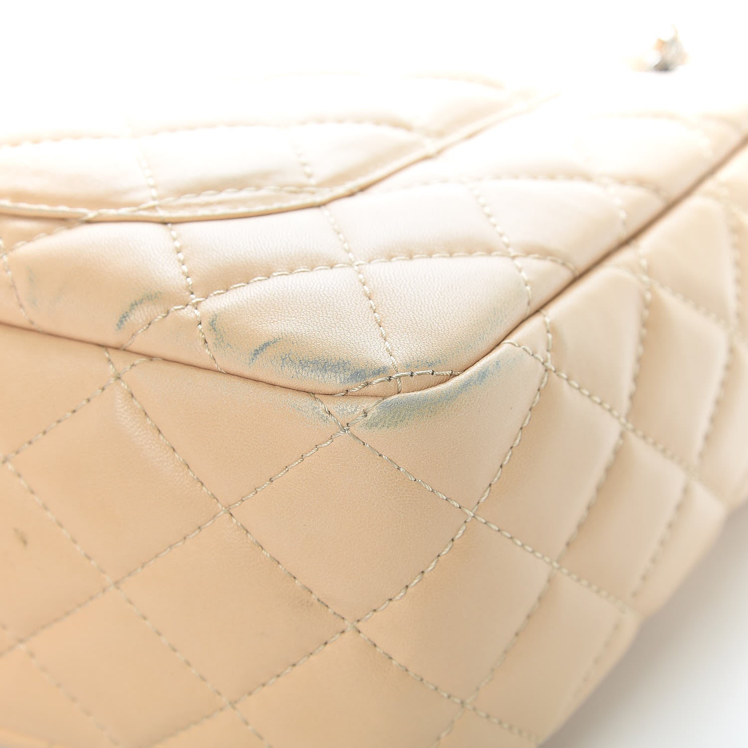Chanel Lambskin Quilted Large Camera Case Beige Clair 12 of 17