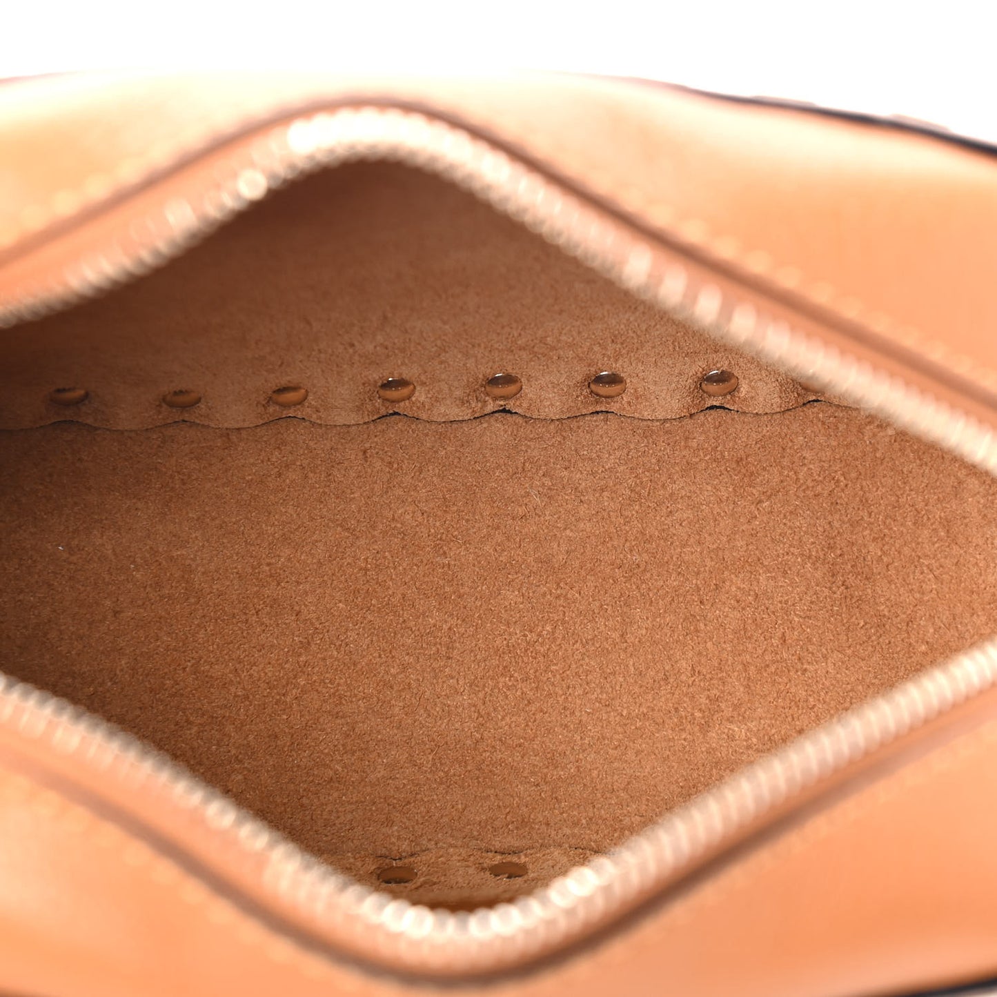 Calfskin Rockstud Camera Crossbody Bag Tan