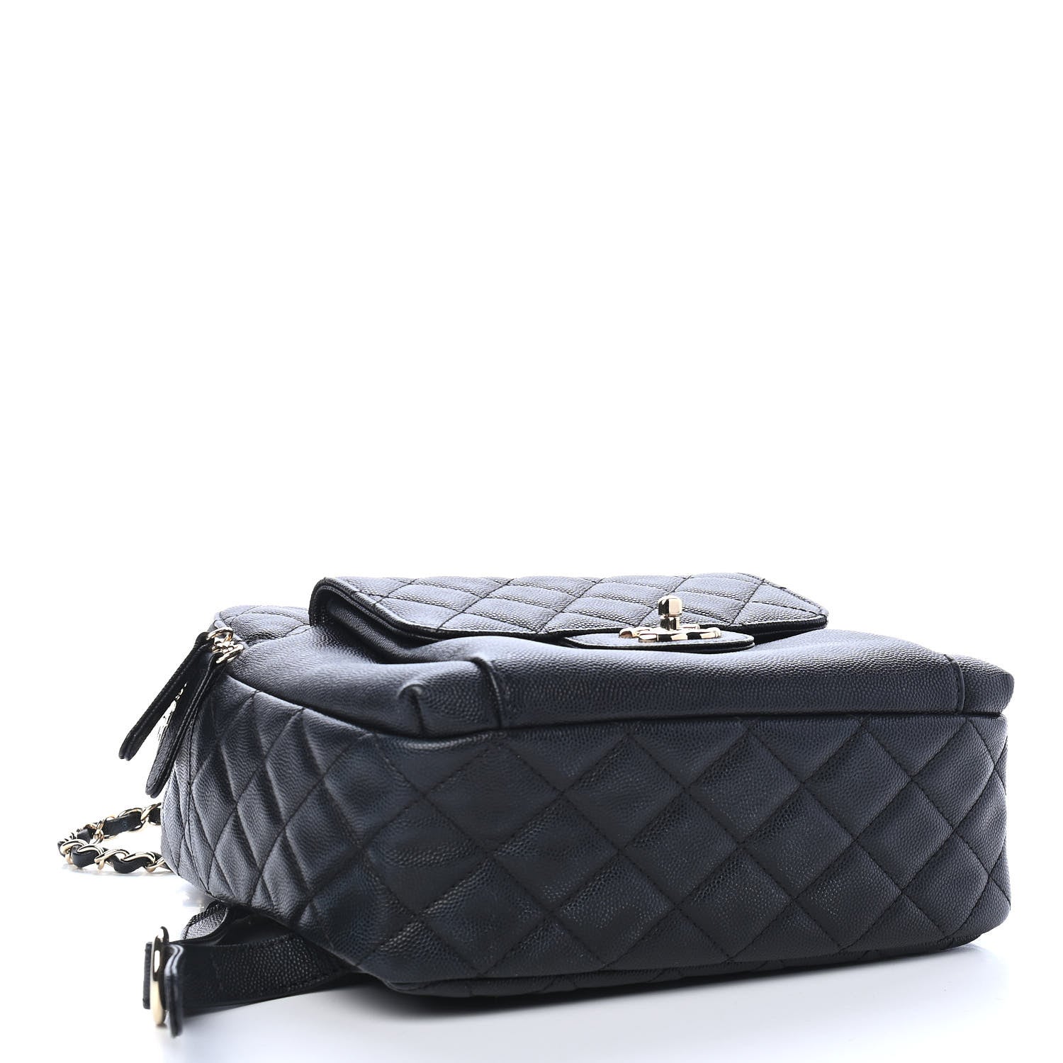 Chanel Caviar Quilted Medium Zip Around Backpack Black 4 of 9