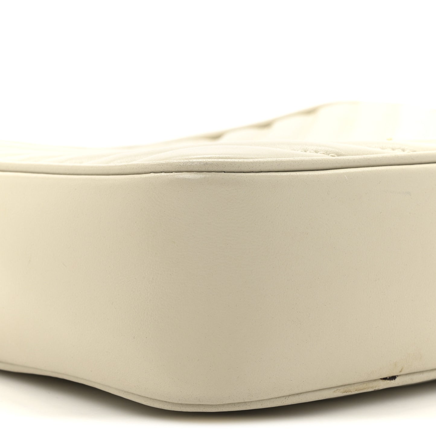 Calfskin Matelasse Monogram Lou Camera Bag Crema Soft