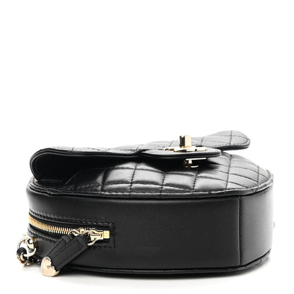 Chanel Lambskin Quilted CC In Love Heart Bag Black 4 of 9