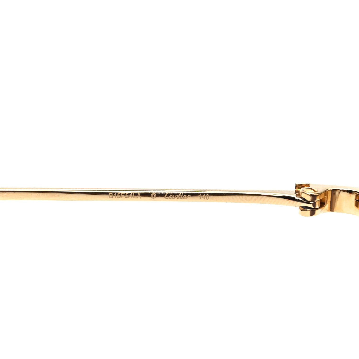 Cartier Santos De Cartier Sunglasses Gold Black 5 of 7