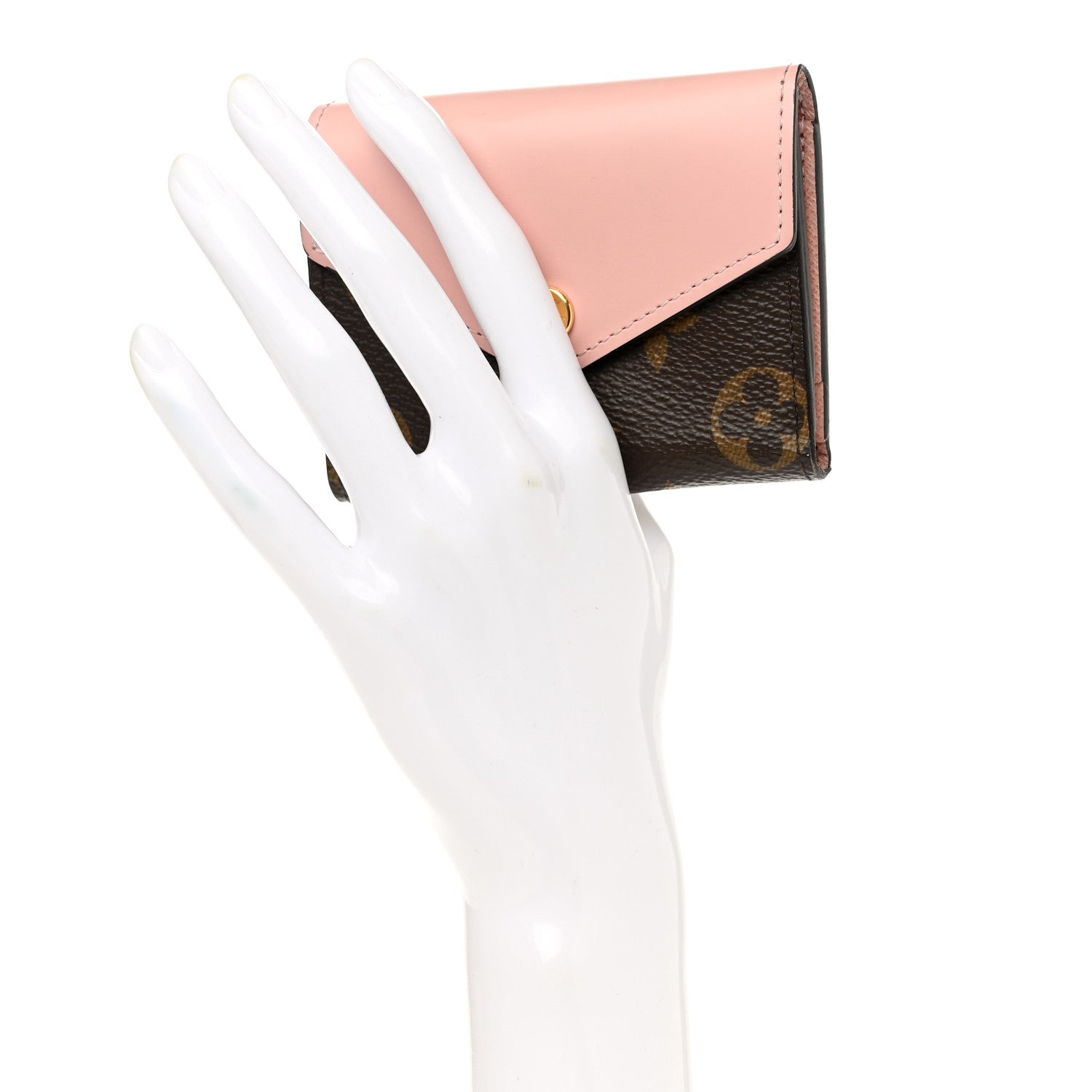 Louis Vuitton Monogram Zoe Wallet Rose Ballerine 2 of 7