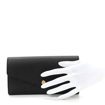 Louis Vuitton Empreinte Sarah Wallet NM Black 2 of 7