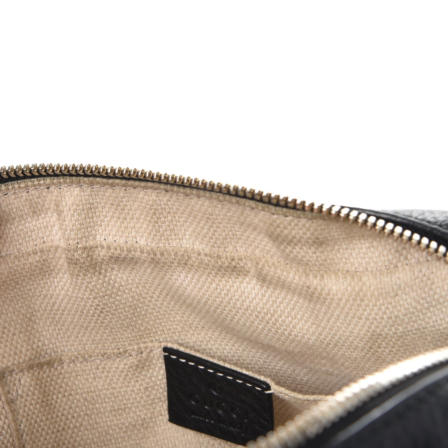 Pebbled Calfskin Small Soho Disco Bag Black