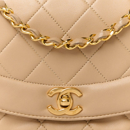 Chanel Lambskin Quilted Small Single Flap Beige 9 of 14