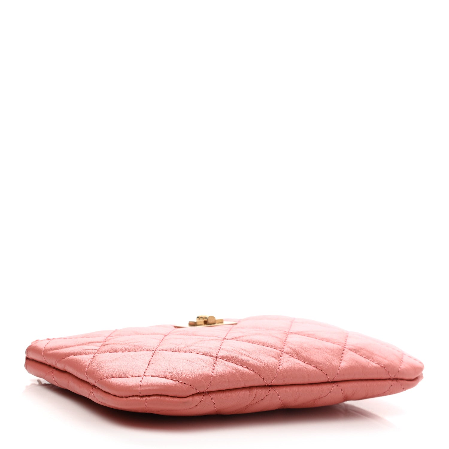 Chanel Aged Calfskin Quilted Small Reissue Cosmetic Case Pink 4 of 7