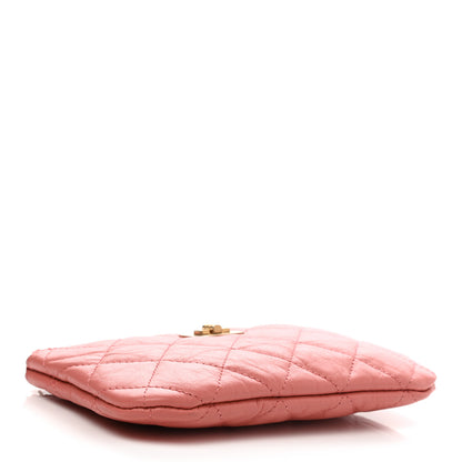 Chanel Aged Calfskin Quilted Small Reissue Cosmetic Case Pink 4 of 7