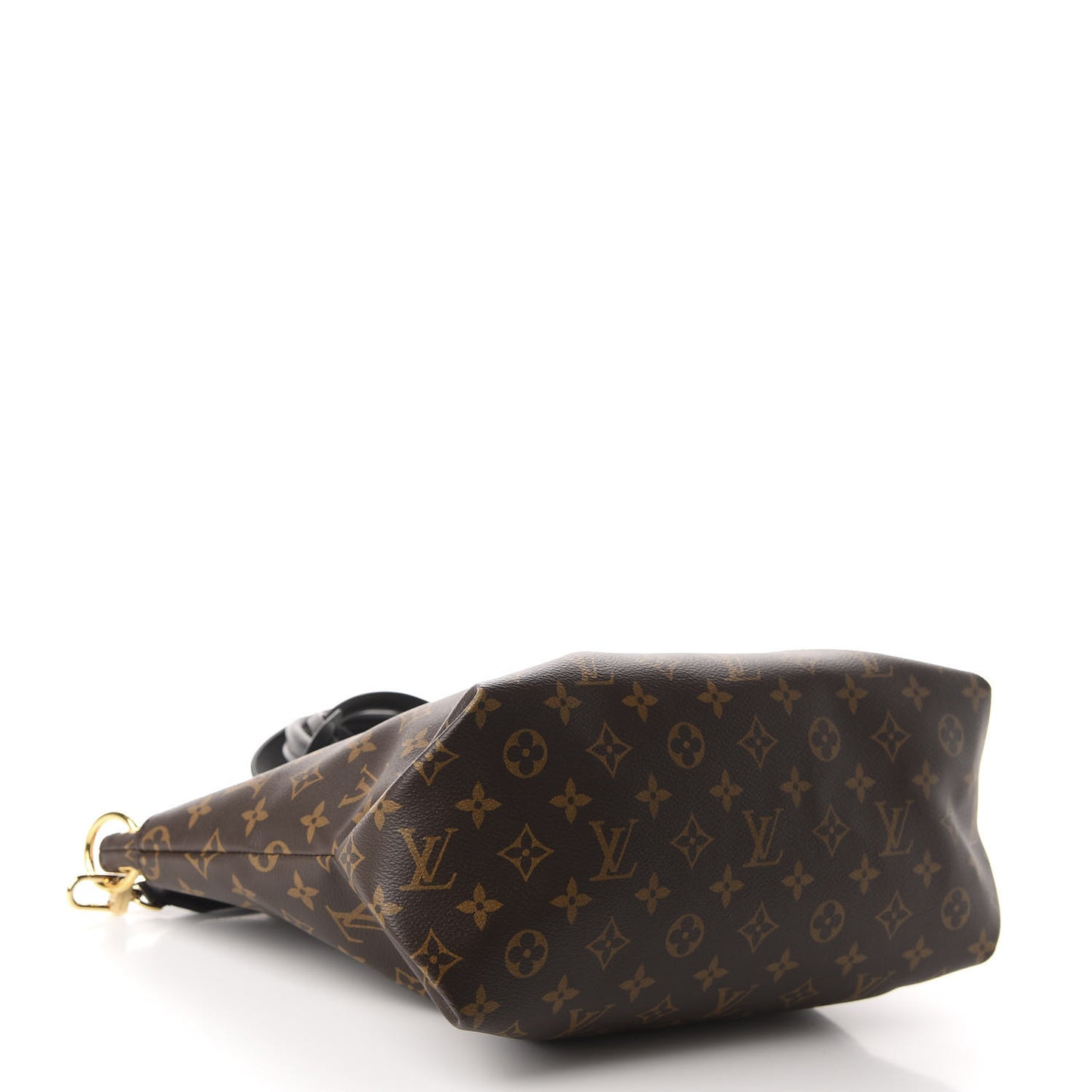 Monogram Flower Zipped Tote MM Black