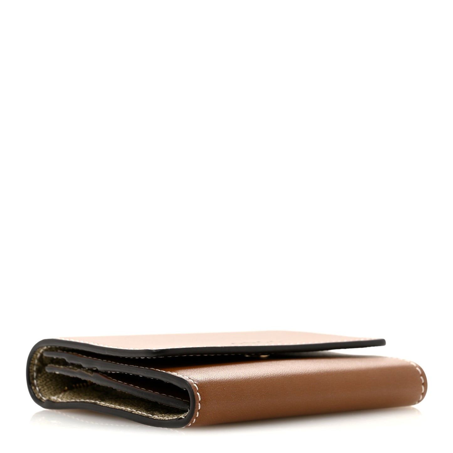 Arabella Calfskin GG Supreme Emblem Medium Zip Wallet  Sundial Beige Ebony Dark Brown