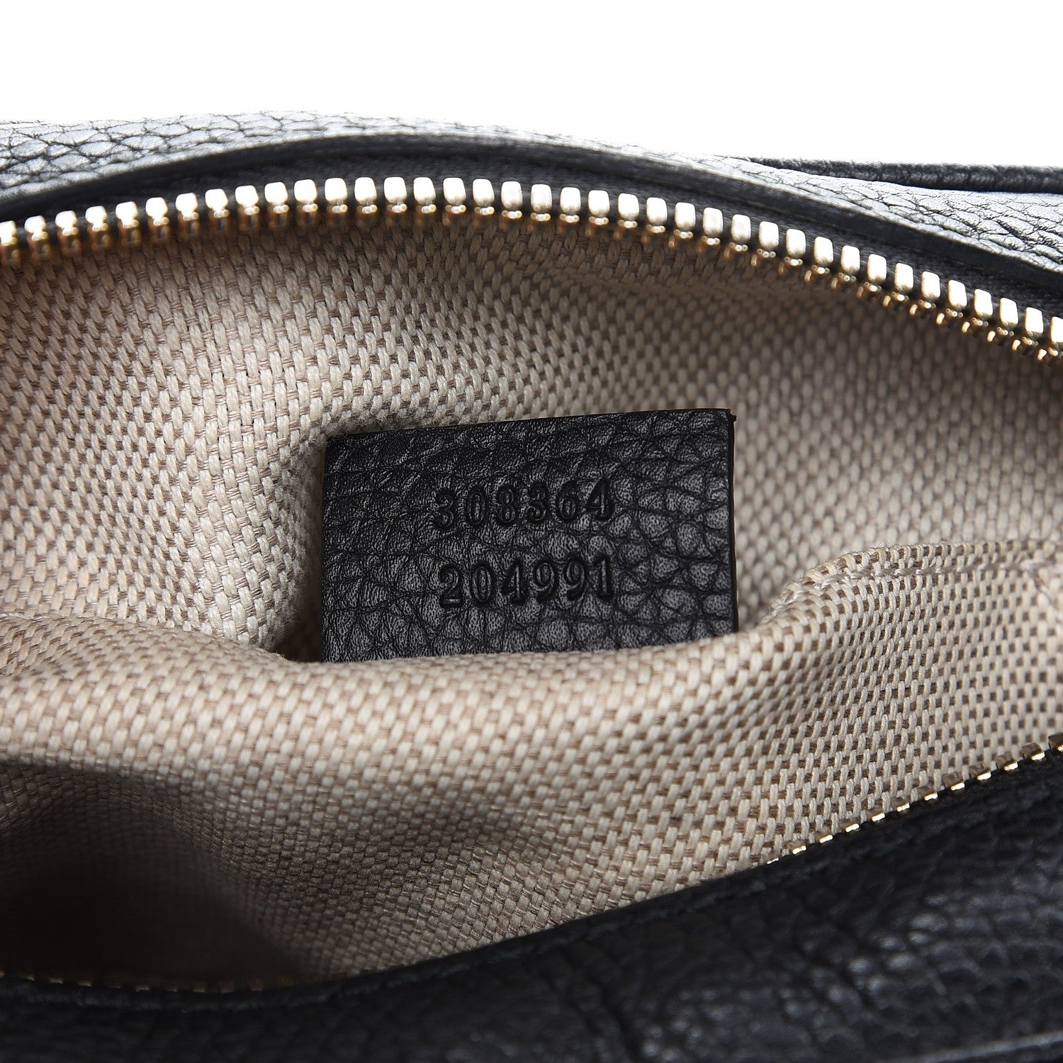 Gucci Pebbled Calfskin Small Soho Disco Bag Black 7 of 7