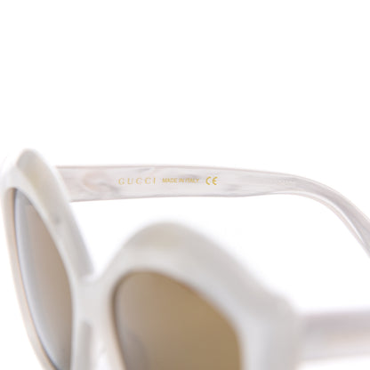 Gucci Cat Eye GG0117S Sunglasses White 6 of 6