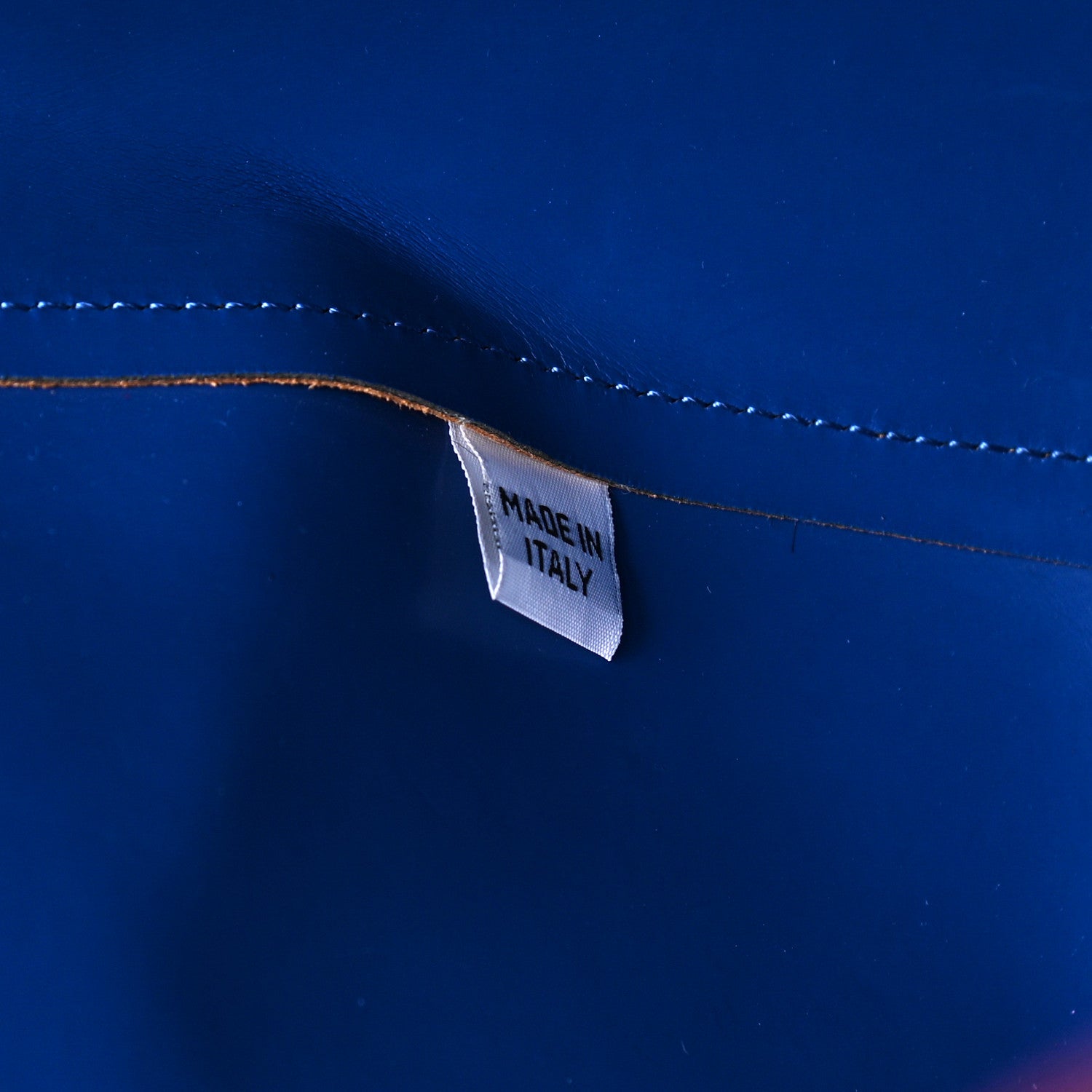 Mansur Gavriel Vegetable Tanned Calfskin Large Shopping Bag Camello Blue 8 of 16